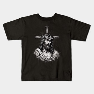 Jesus Christ Love Your Neighbour as Yourself Kids T-Shirt